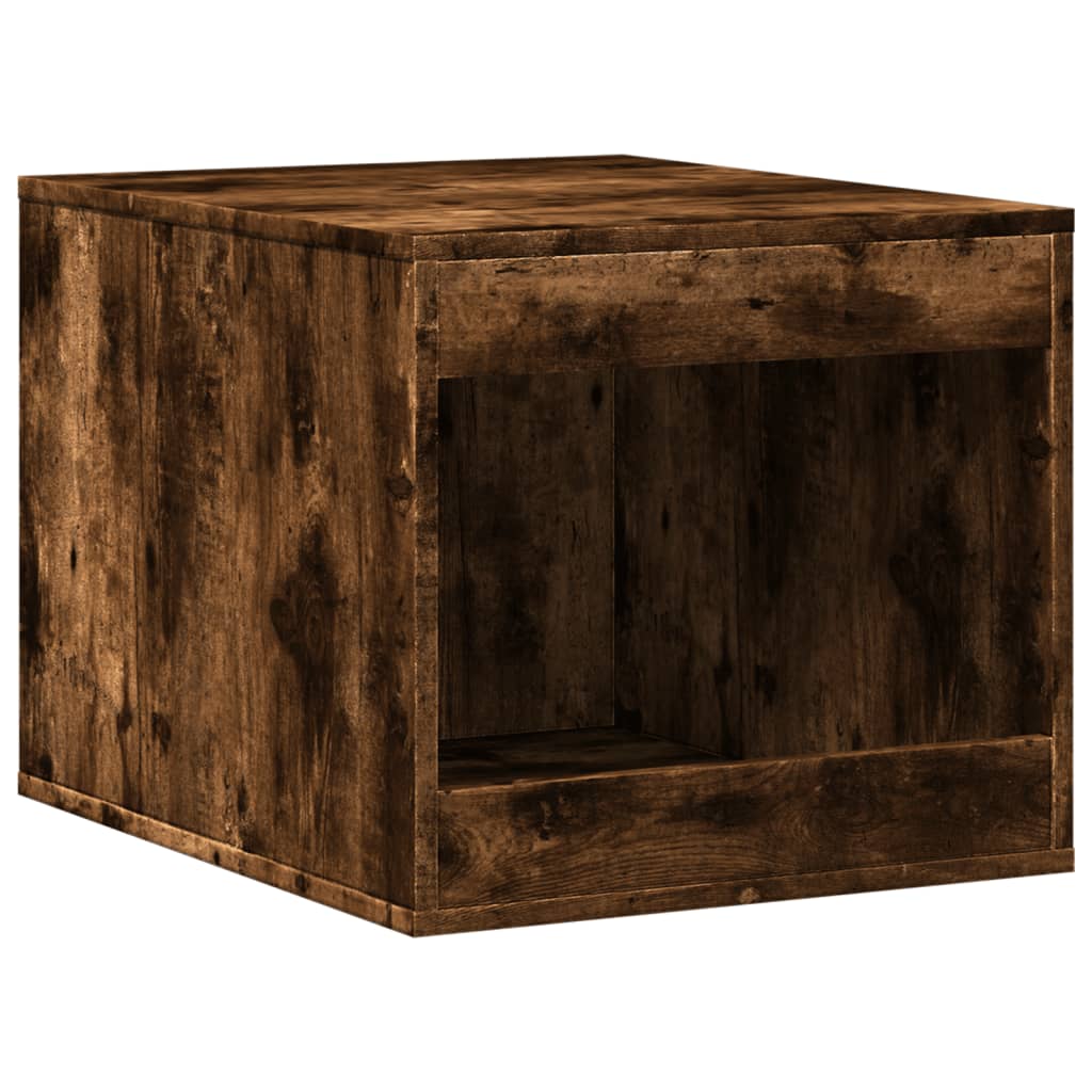 Füstös tölgy színű szerelt fa macskaalomdoboz 47 x 59 x 42 cm - Image 2
