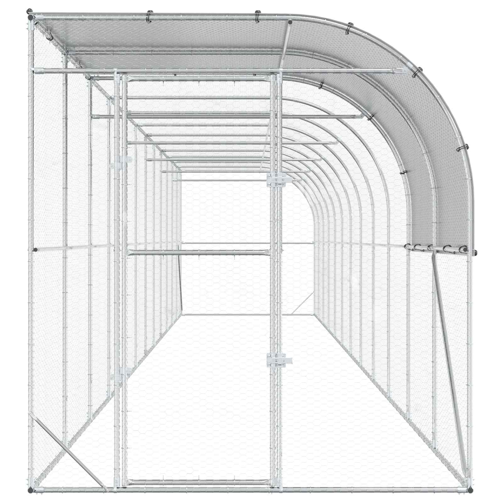 Falat támasztó tyúkól Ezüst 1200 x 200 x 215 cm - Image 4
