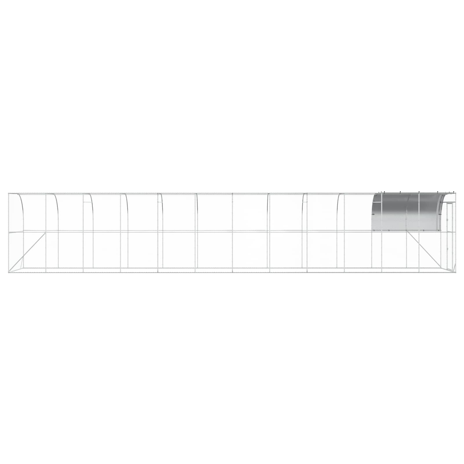 Falat támasztó tyúkól Ezüst 1200 x 200 x 215 cm - Image 5