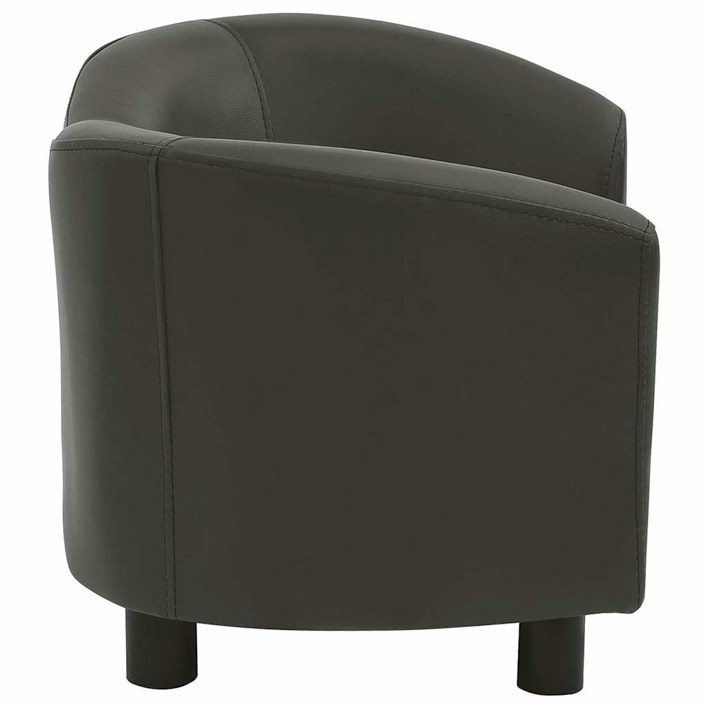 Sötétszürke műbőr kutyakanapé 67 x 41 x 39 cm - Image 5