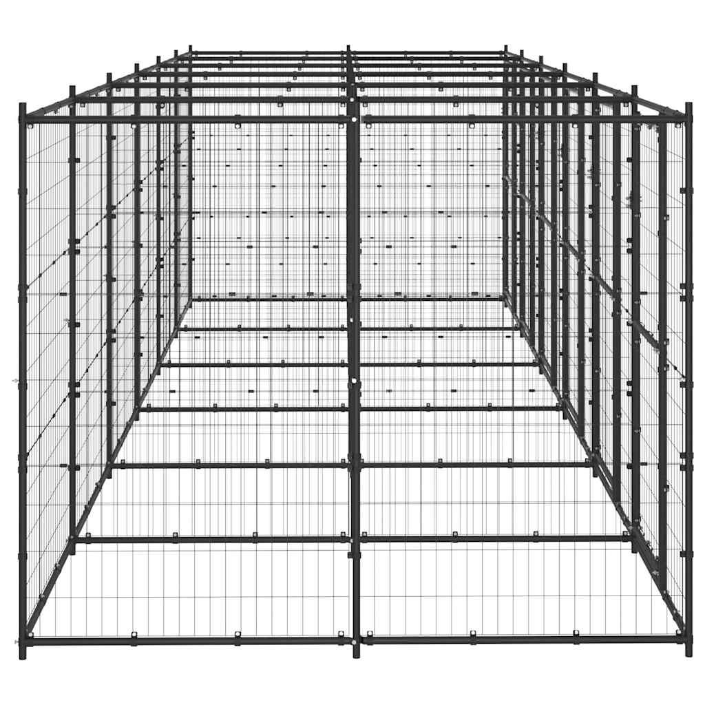 Kültéri acél kutyakennel 14,52 m² - Image 4