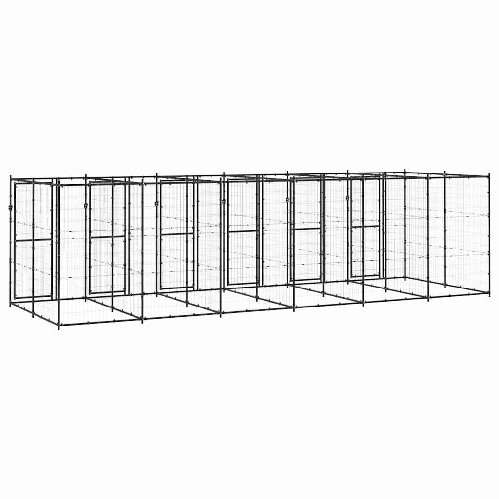 Kültéri acél kutyakennel 14,52 m² - Image 3