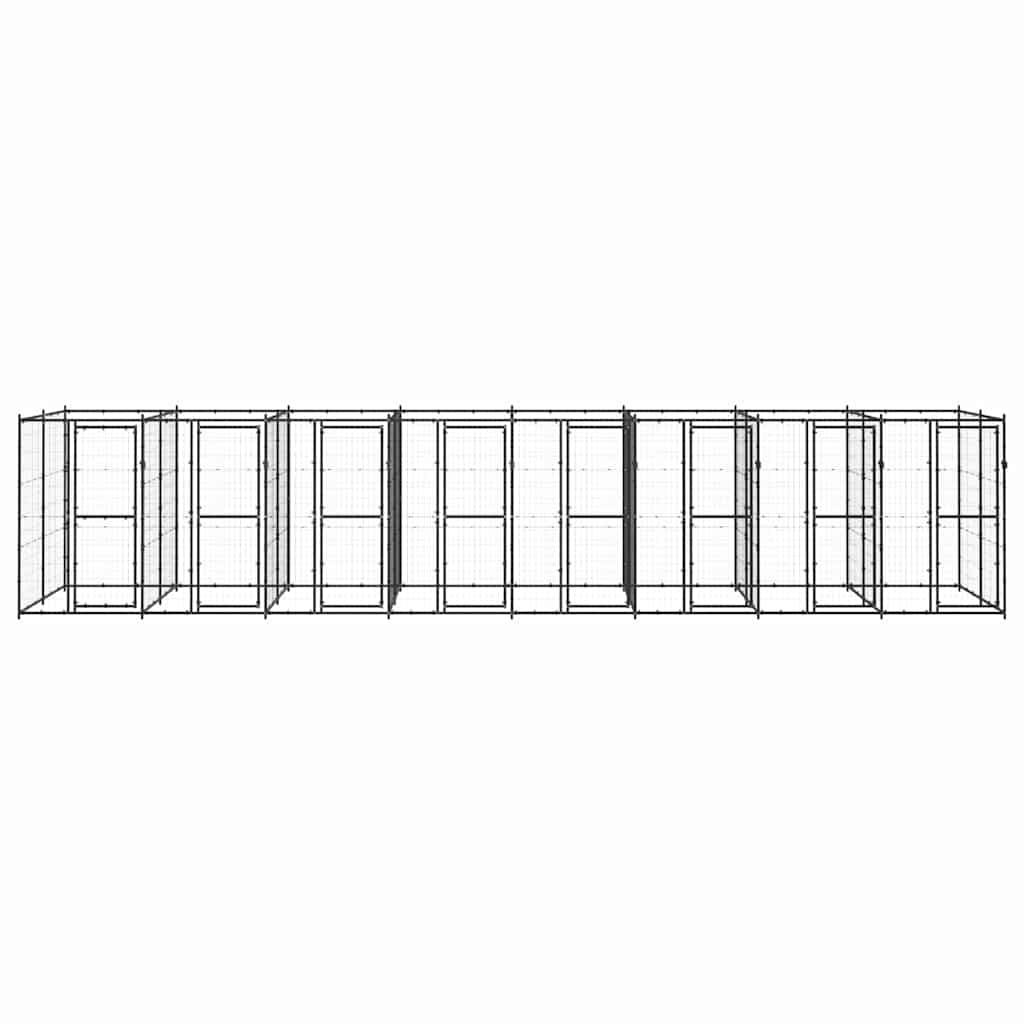 Kültéri acél kutyakennel 19,36 m² - Image 2