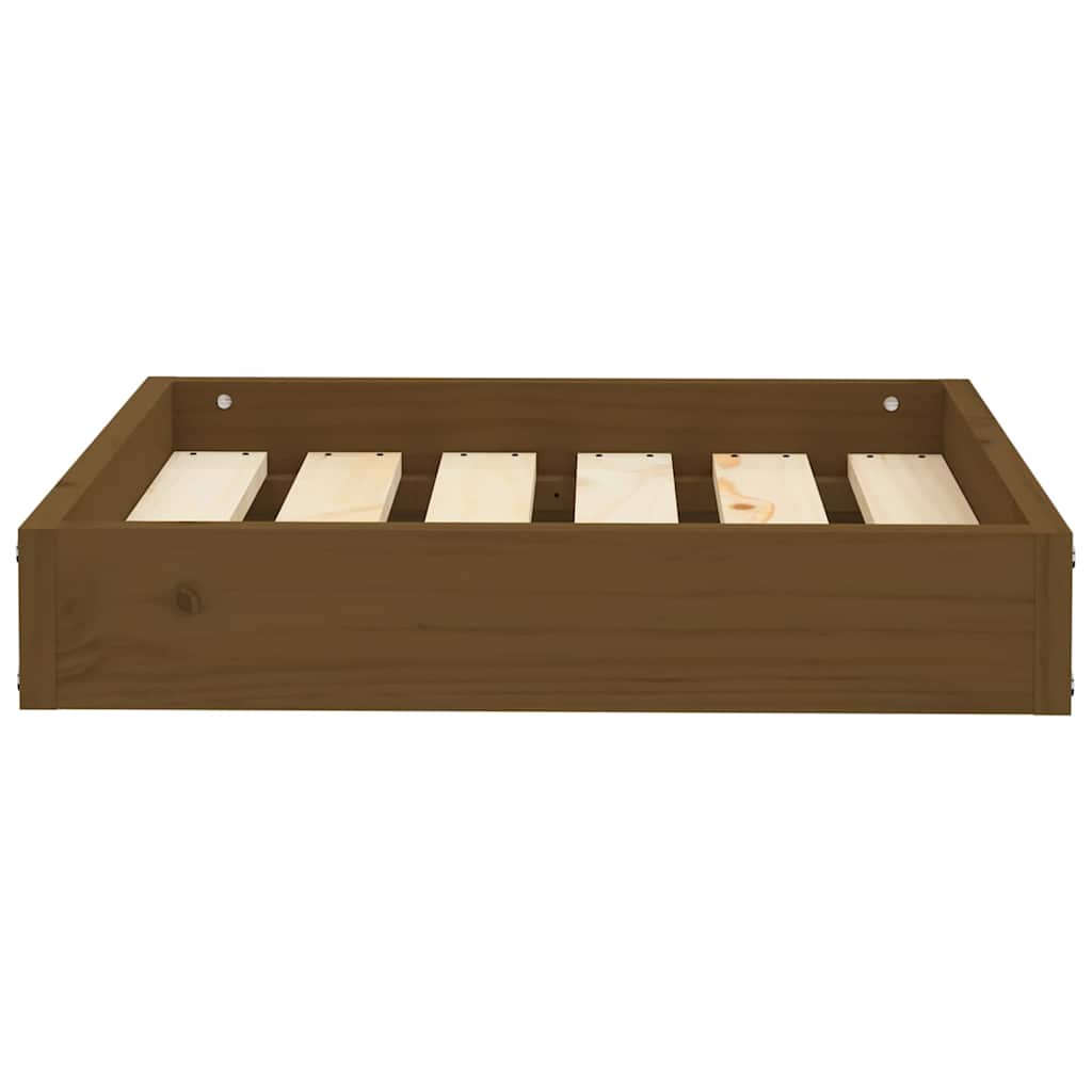 Mézbarna tömör fenyőfa kutyaágy 51,5x44x9 cm - Image 4