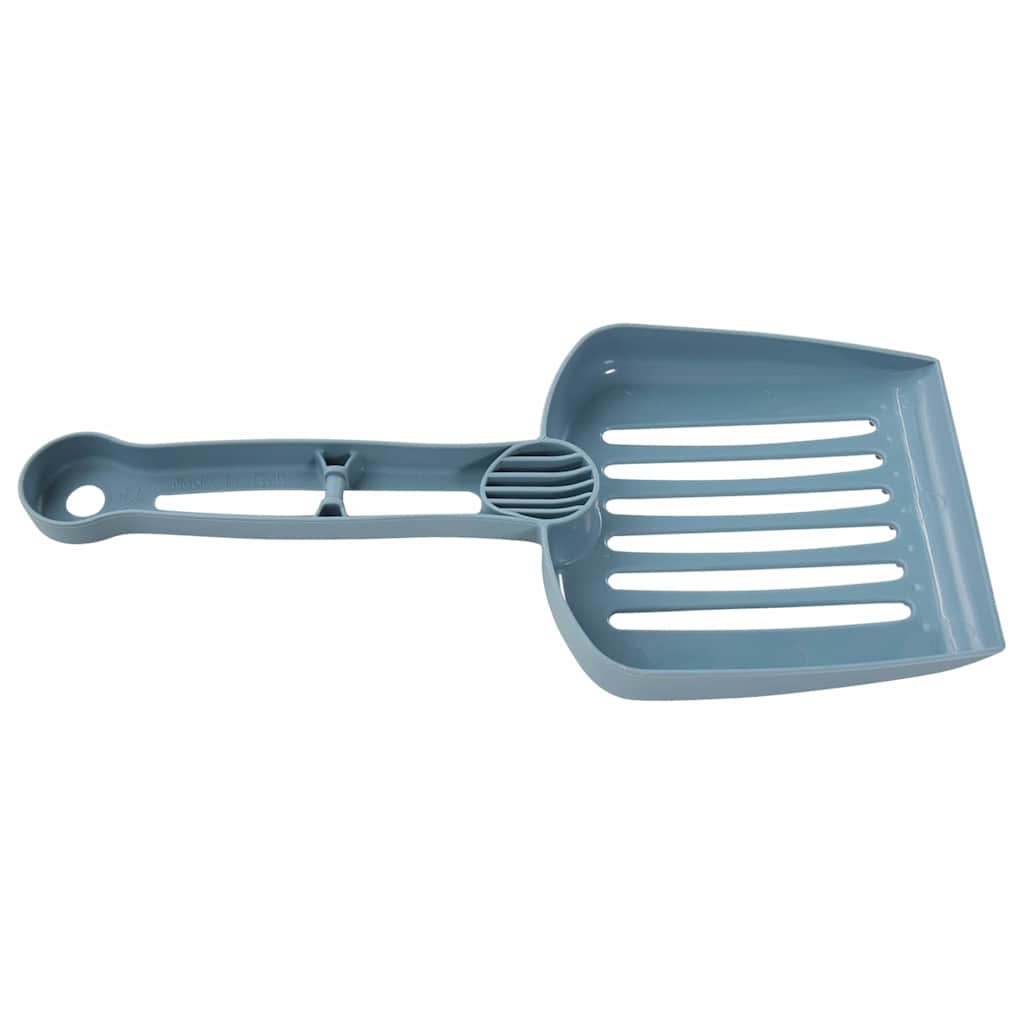 Fehér és kék polipropilén macskaalomtálca fedéllel 58x45x48 cm - Image 5