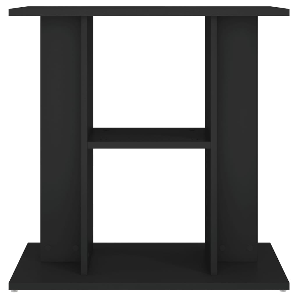 Fekete szerelt fa akváriumi állvány 60x30x60 cm - Image 3