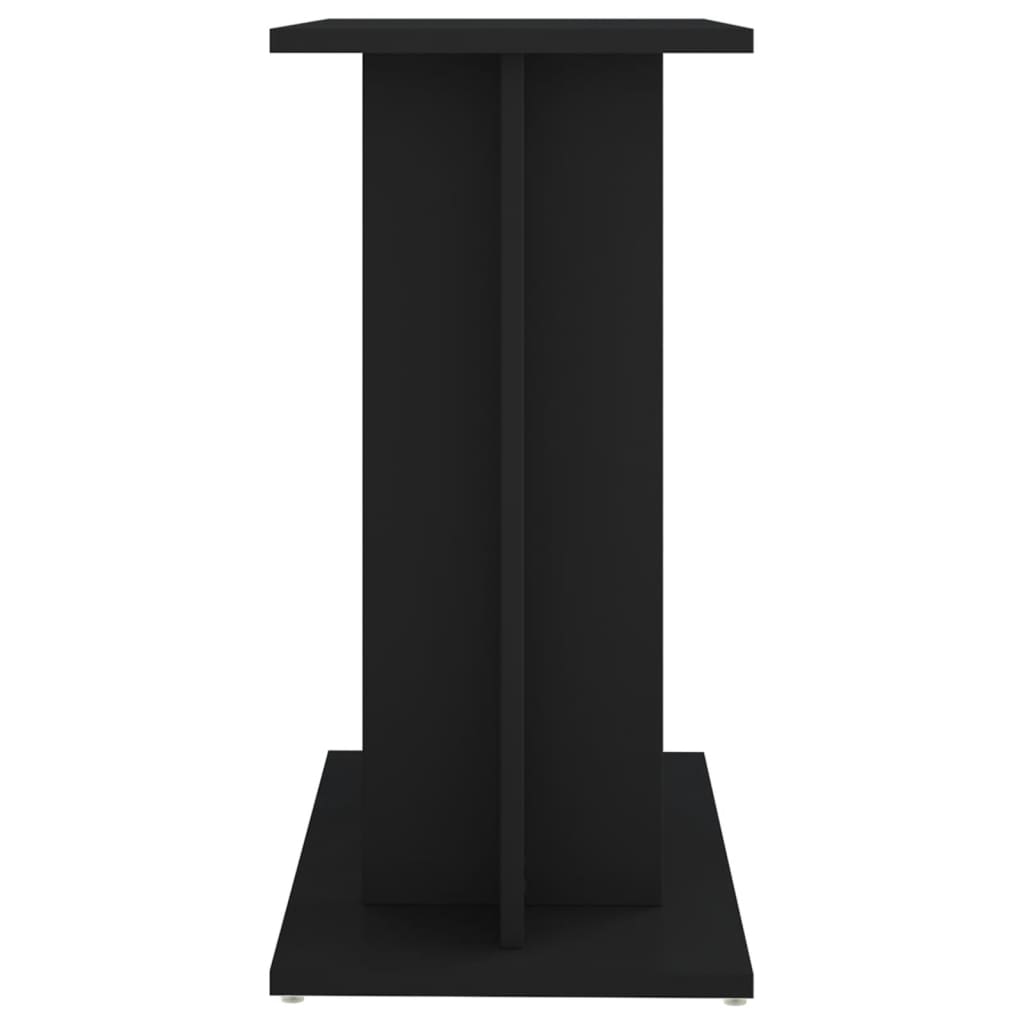 Fekete szerelt fa akváriumi állvány 60x30x60 cm - Image 4