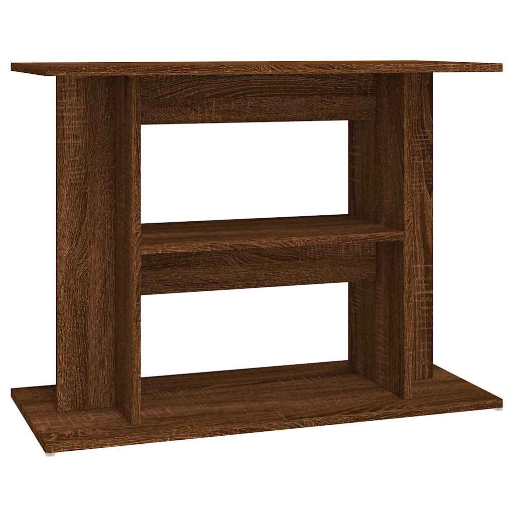 Barna tölgyszínű szerelt fa akváriumi állvány 80x35x60cm - Image 2