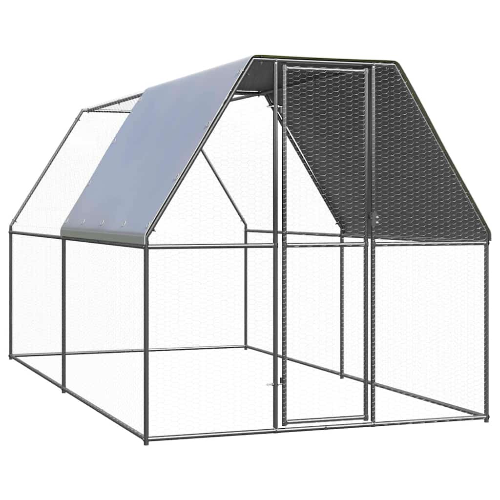 Horganyzott acél tyúkól 2x4x2 m