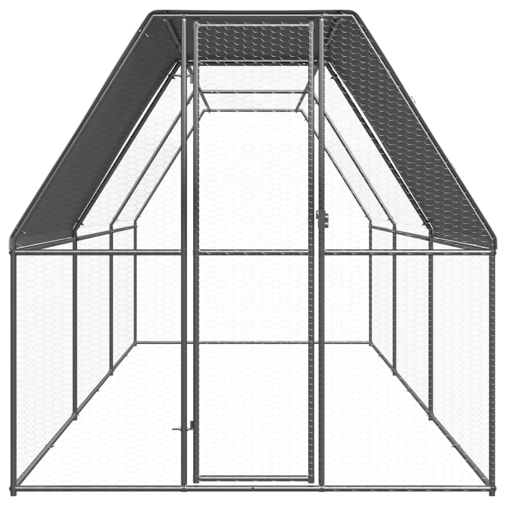 Horganyzott acél tyúkól 2 x 6 x 2 m - Image 2