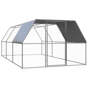 Horganyzott acél tyúkól 3x6x2 m