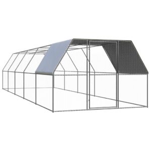 Horganyzott acél tyúkól 3 x 10 x 2 m
