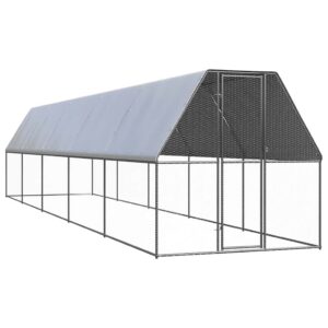 Horganyzott acél tyúkketrec 2 x 10 x 2 m