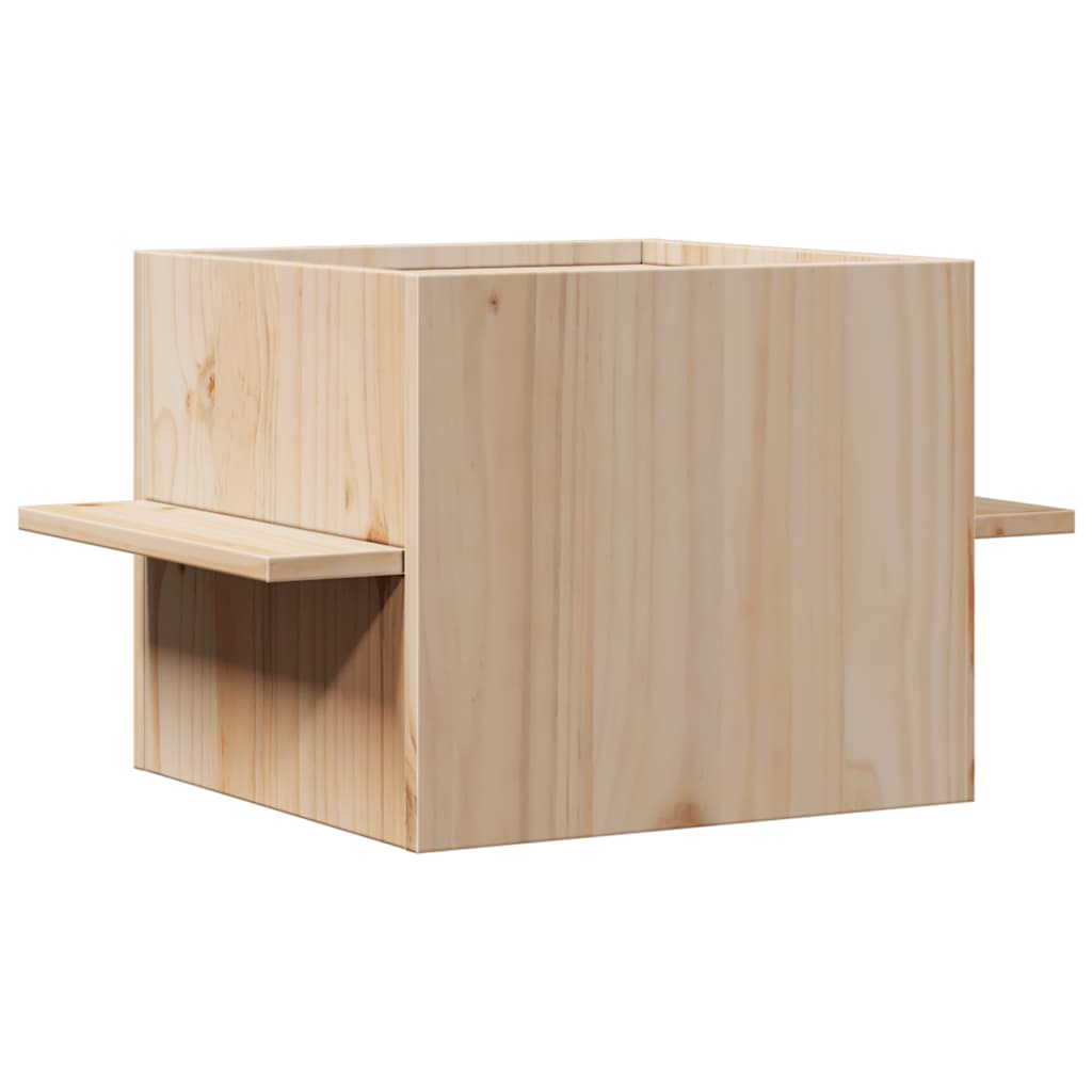Macskaház 51x35x30 cm tömör fa fenyőfa - Image 4
