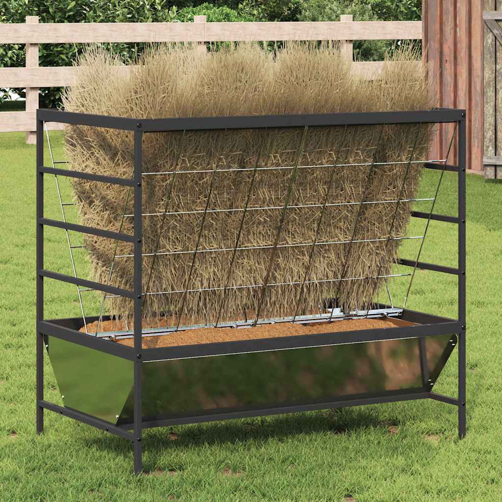 Haszonállat Etető Ezüst 100 x 60 x 90 cm 15 kg Horganyzott Acél