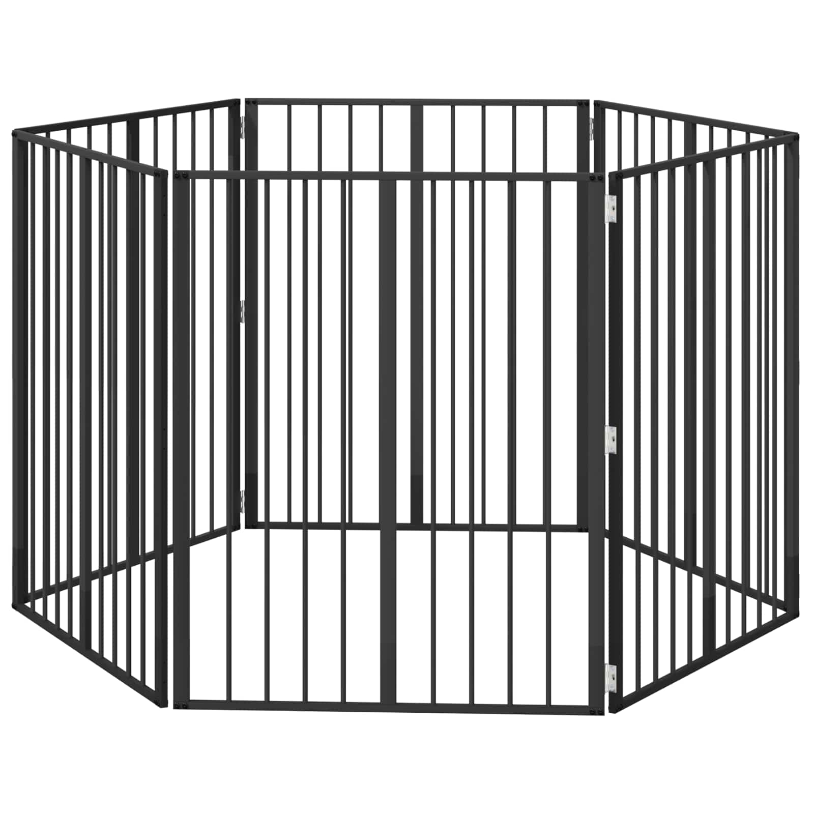 Kutya Kapu 6 db Fekete 80 x 100 cm Horganyzott Acél - Image 2